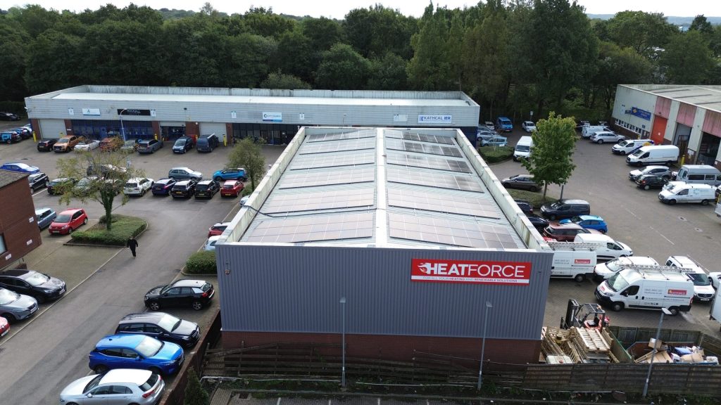 Birds Eye View of Heatforce Main Office in Cardiff Wales